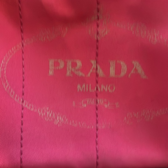 ❤️NOT FOR SALE❤️ Pink Small Prada Canapa - Picture 2 of 10